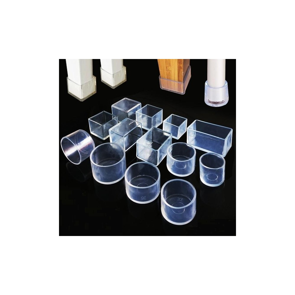 Apsauginiai dangteliai baldų kojelėms 20x20 mm - 4 vnt - Apsauginiai dangteliai baldų kojelėms 20x20 mm - 4 vnt -