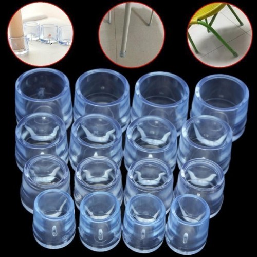 Apsauginiai baldų kojų dangteliai - apvalus 22 mm - 4 vnt -