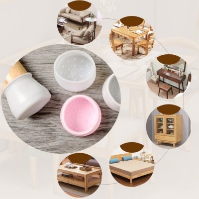 Apsauginiai baldų kojų dangteliai - 4 vnt - Silikoninės kojų