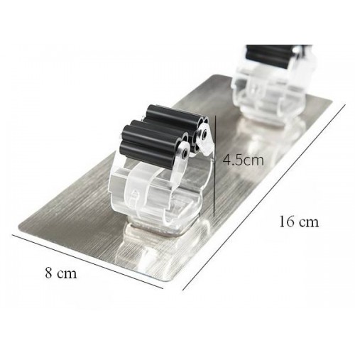 Lipni šluotos pakaba - dvigubas - sieninis šluotos Lipni šluotos pakaba - dvigubas - sieninis šluotos