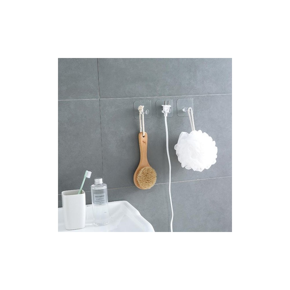 Lipni pakaba su kabliukais - balta skaidri - sieninis Lipni pakaba su kabliukais - balta skaidri - sieninis