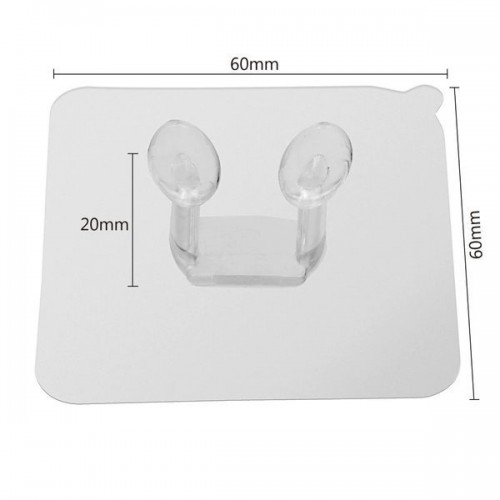 Lipni pakaba su kabliukais - balta skaidri - sieninis Lipni pakaba su kabliukais - balta skaidri - sieninis