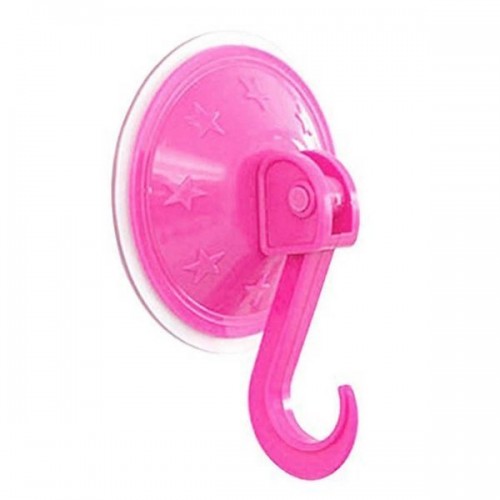 Pakaba su siurbtuku - kablys - rožinė - sieninis Pakaba su siurbtuku - kablys - rožinė - sieninis