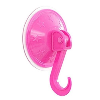 Pakaba su siurbtuku - kablys - rožinė - sieninis