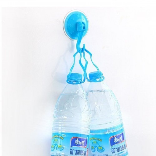 Pakaba su siurbtuku - kablys - rožinė - sieninis Pakaba su siurbtuku - kablys - rožinė - sieninis