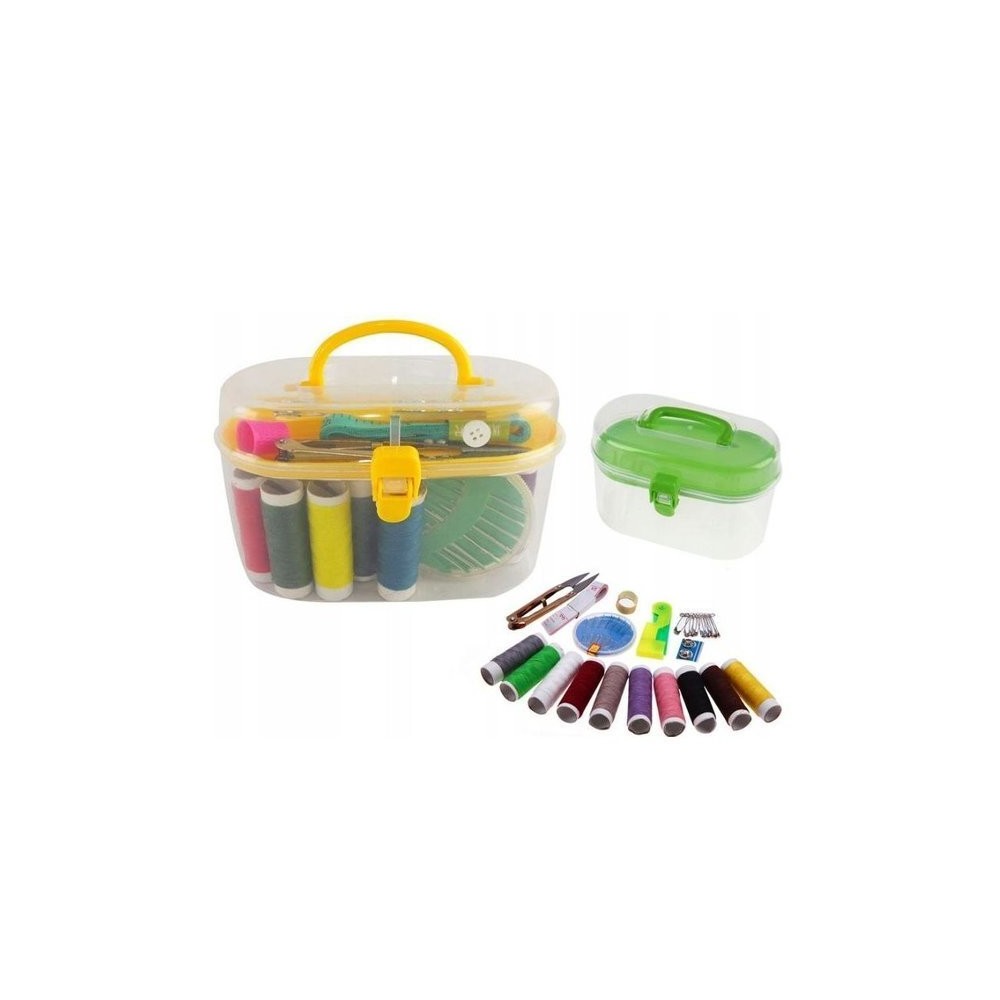 Siuvimo rinkinys dėžutėje - adatos - siūlai - Siuvimo rinkinys dėžutėje - adatos - siūlai -
