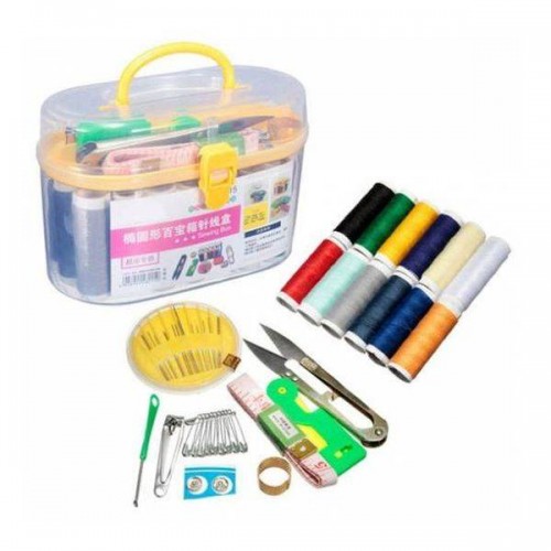 Siuvimo rinkinys dėžutėje - adatos - siūlai - Siuvimo rinkinys dėžutėje - adatos - siūlai -