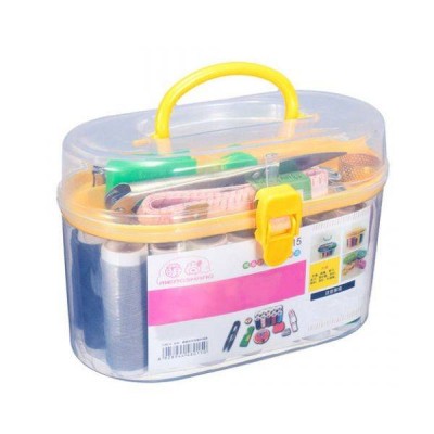 Siuvimo rinkinys dėžutėje - adatos - siūlai -