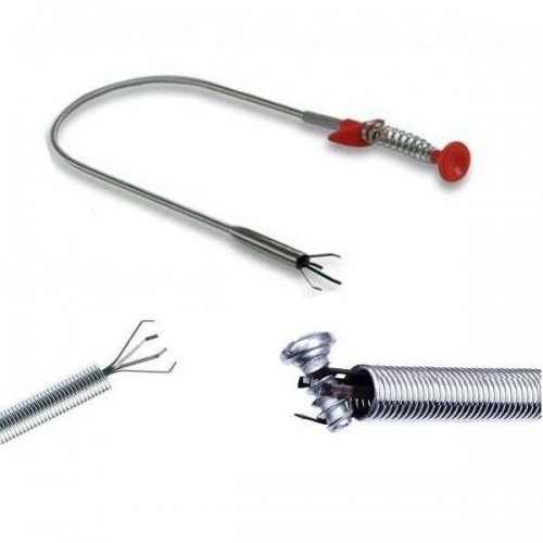 Spyruoklinis lankstus griebtuvas - 60 cm - traukimo griebtuvas Spyruoklinis lankstus griebtuvas - 60 cm - traukimo griebtuvas