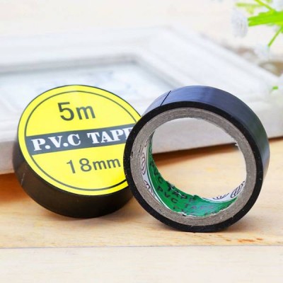 Izoliacinė juosta 18 mm x 5 m - juoda - PVC apsauginė