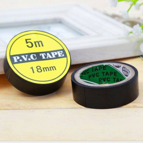 Izoliacinė juosta 18 mm x 5 m - juoda - PVC apsauginė