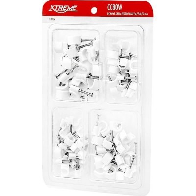 80 vnt. rinkinys - Kabelio spaustukas su vinimi 6,7,8,9 mm