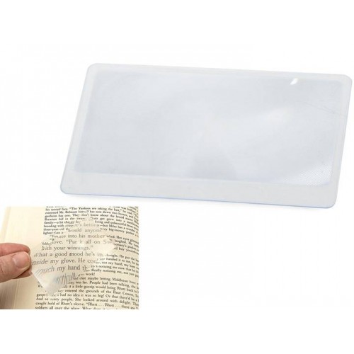 5x didinantis skaitymo stiklas - b6 lapas 18x12cm - Fresnelio 5x didinantis skaitymo stiklas - b6 lapas 18x12cm - Fresnelio