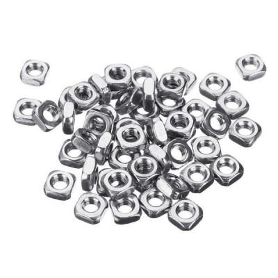 Kvadratinė veržlė - M6 10x10 mm - 10 vnt - raktas - aliuminio