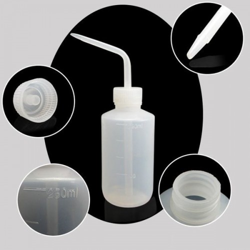 LDPE 250 ml buteliukas - naudojimo vietoje esantis skysčių