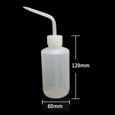 LDPE 250 ml buteliukas - naudojimo vietoje esantis skysčių