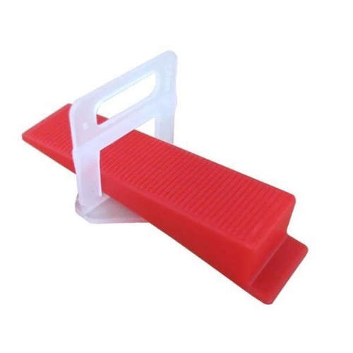 Plytelių išlyginimo sistema - 2 mm spaustukas - balta - 100 Plytelių išlyginimo sistema - 2 mm spaustukas - balta - 100