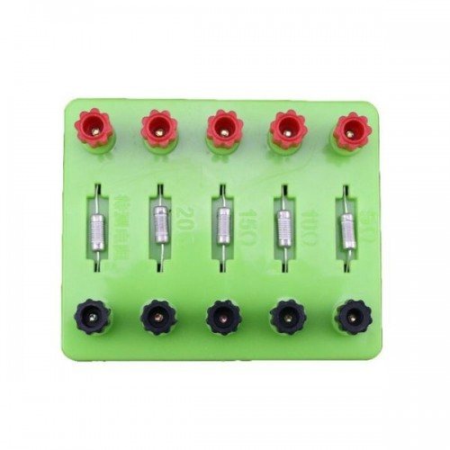 Rezistoriai ant 5Ω10Ω15Ω20Ω pagrindo - eksperimentams ir