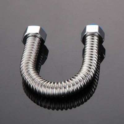 Nerūdijančio plieno vandens žarna 201 - 20 cm - 1/2 colio -