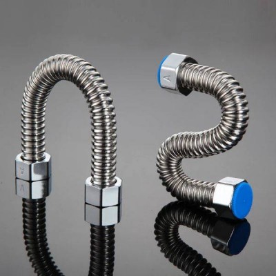 Nerūdijančio plieno vandens žarna 201 - 20 cm - 1/2 colio -