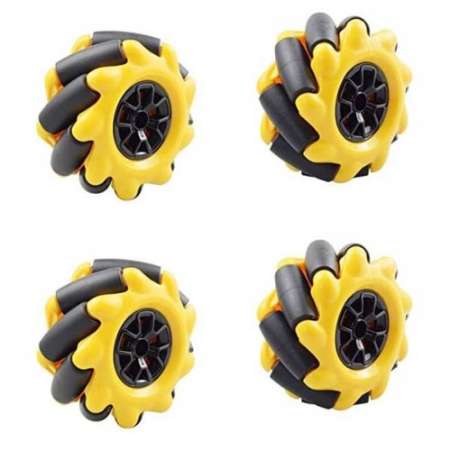 "Mecanum" ratas 60 mm kairė + dešinė - 2 poros - Ratai robotams "Mecanum" ratas 60 mm kairė + dešinė - 2 poros - Ratai robotams