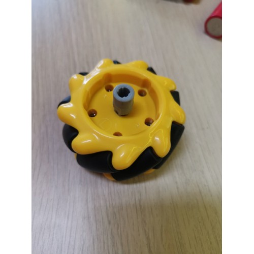 "Mecanum" ratas 60 mm kairė + dešinė - 2 poros - Ratai robotams "Mecanum" ratas 60 mm kairė + dešinė - 2 poros - Ratai robotams