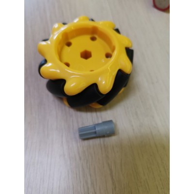 "Mecanum" ratas 60 mm kairė + dešinė - 2 poros - Ratai robotams