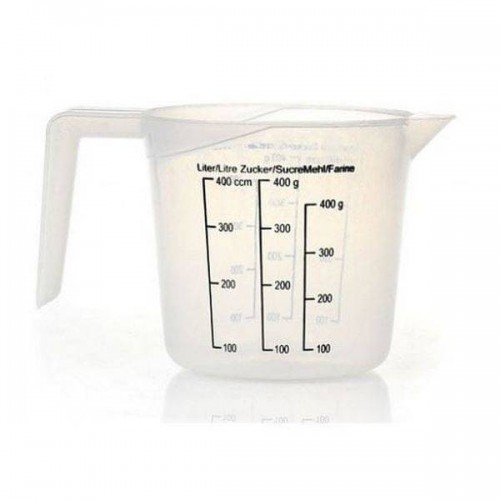 Plastikinis puodelis su matavimo taurele 400 ml - virtuvinė