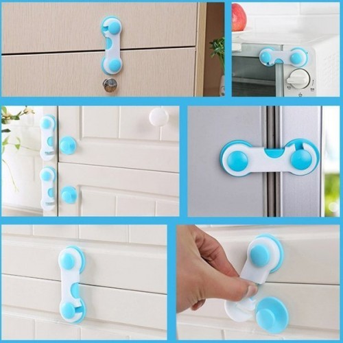 Spintos užraktas - atidarymo apsauga - mėlyna-balta-Pagrindinis