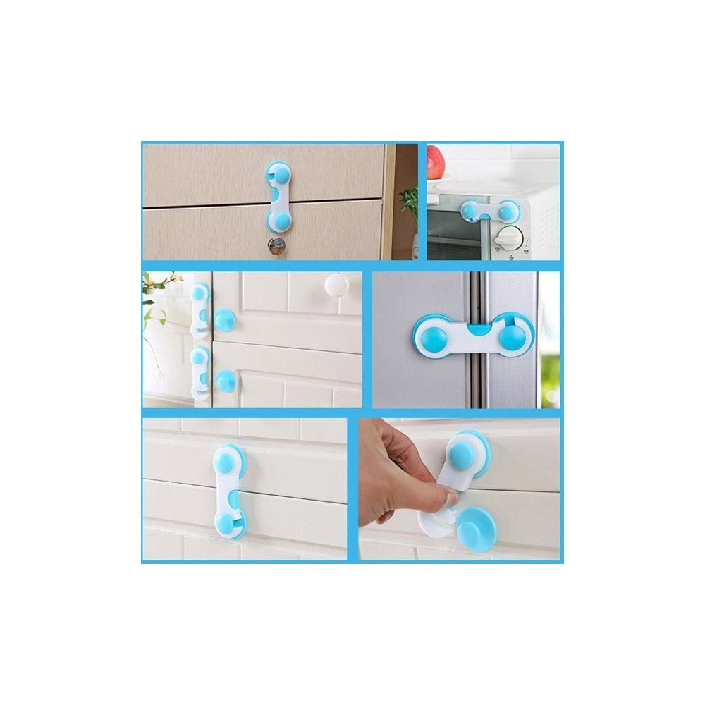 Spintos užraktas - atidarymo apsauga - mėlyna-balta-Pagrindinis