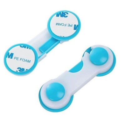 Spintos užraktas - atidarymo apsauga - mėlyna-balta-Pagrindinis