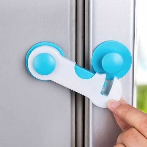 Spintos užraktas - atidarymo apsauga - mėlyna-balta-Pagrindinis