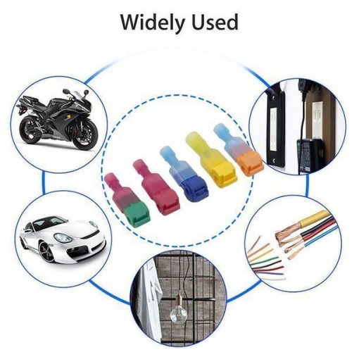 5 vnt. greitų-jungtys ir adapteriai - raudona - Kabelio