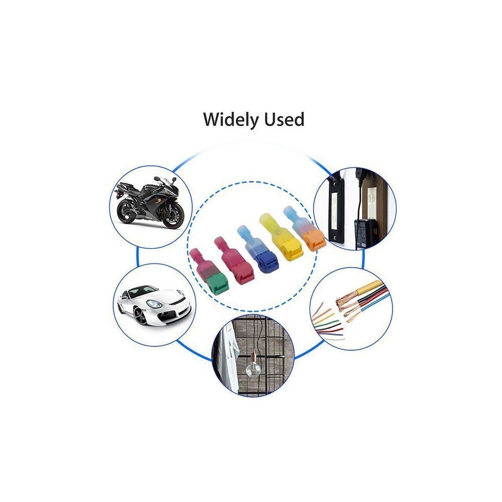 5 vnt. greitų-jungtys ir adapteriai - raudona - Kabelio