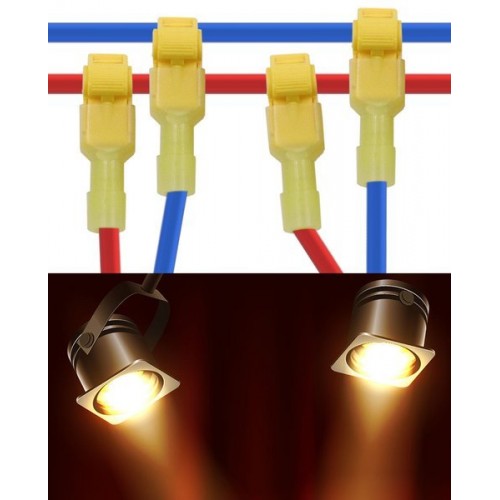 5 vnt. greitų-jungtys ir adapteriai - raudona - Kabelio