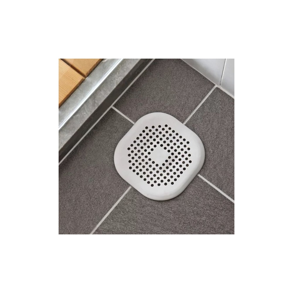 Kriauklės silikoninis sietelis - baltas kvadratas - Vonios Kriauklės silikoninis sietelis - baltas kvadratas - Vonios