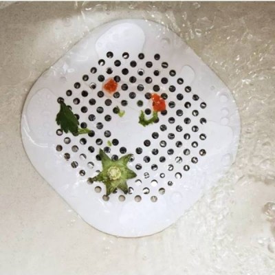 Kriauklės silikoninis sietelis - kvadratinė pilka spalva -