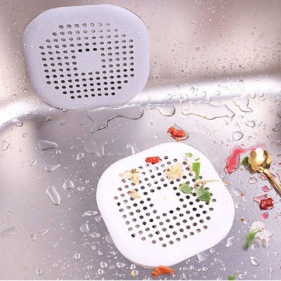 Kriauklės silikoninis sietelis - kvadratinė pilka spalva -