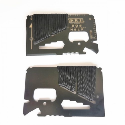 Išgyvenimo kortelė - MULTITOOL - SOS HELP - juodos spalvos -