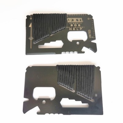 Išgyvenimo kortelė - MULTITOOL - SOS HELP - juodos spalvos -