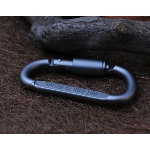 Aliumininis užsukamas kabliukas s-D - 80 mm - Karabinas - Aliumininis užsukamas kabliukas s-D - 80 mm - Karabinas -