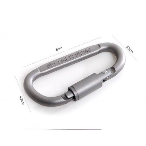 Aliumininis užsukamas kabliukas s-D - 80 mm - Karabinas - Aliumininis užsukamas kabliukas s-D - 80 mm - Karabinas -