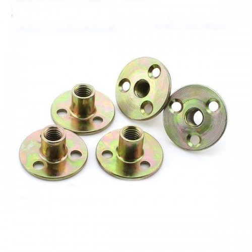 Užveržiamoji veržlė M6 6x25x1,2 su kakliuku - 3-skylė-