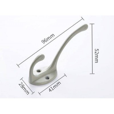 Dvigubas sieninis laikiklis - juodos spalvos WT-002 - Metalinis