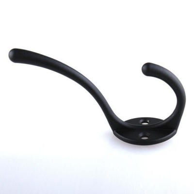 Dvigubas sieninis laikiklis - juoda - A2822 - Metalinis