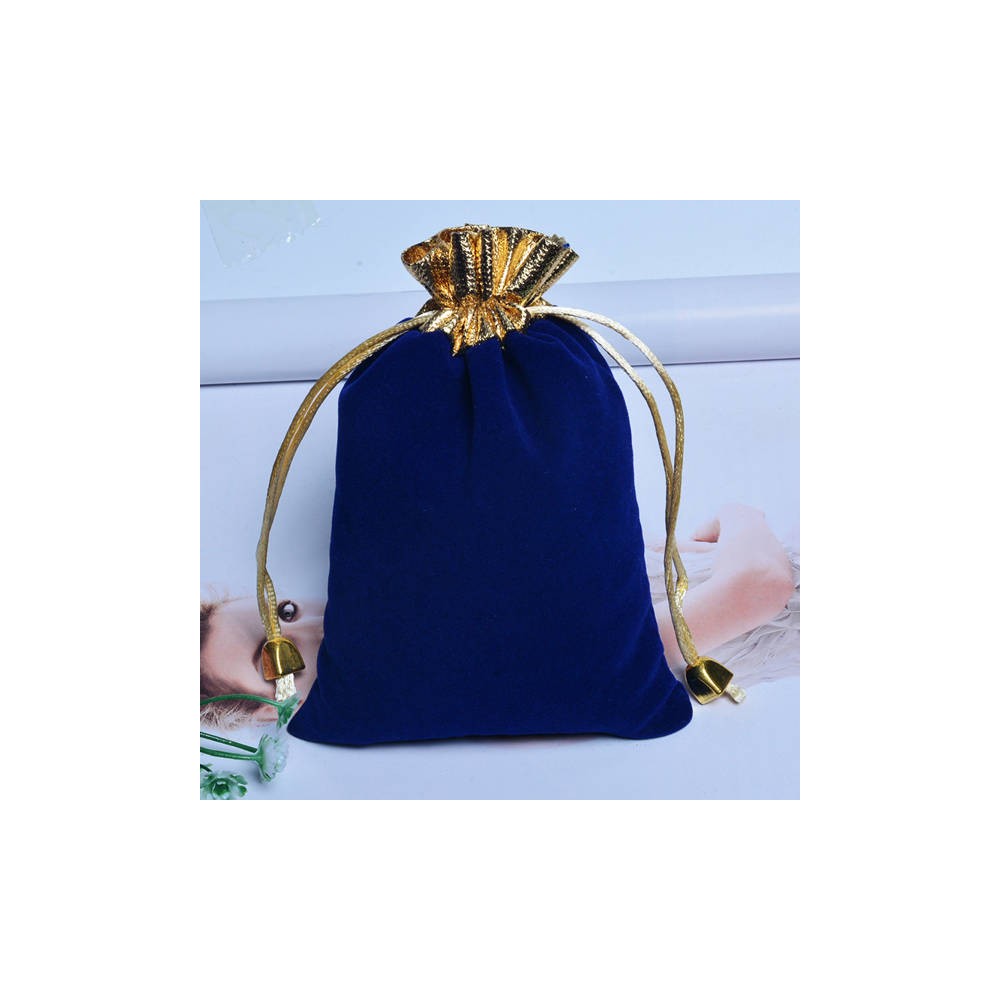 Zomšinis krepšys - mėlyna 12x15cm - Juvelyrinių dirbinių dovanų Zomšinis krepšys - mėlyna 12x15cm - Juvelyrinių dirbinių dovanų