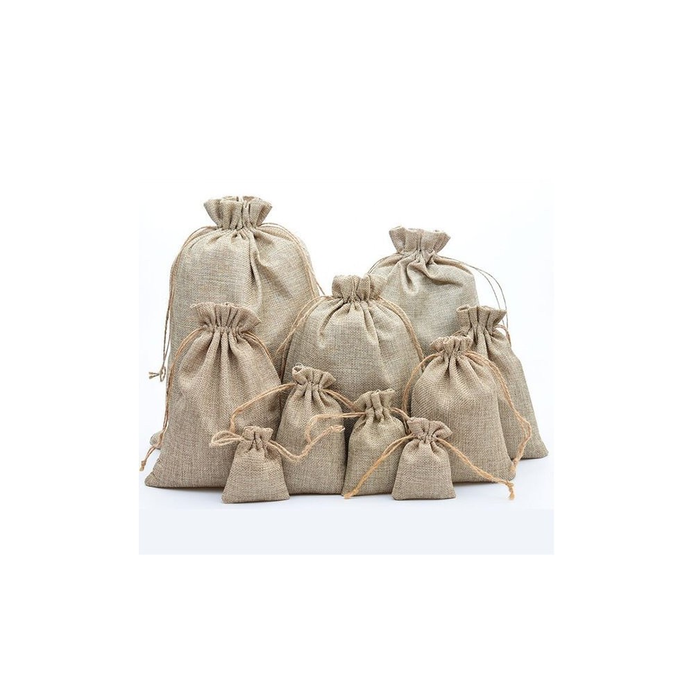 Medžiaginis maišelis su virvele 13x18cm - Prieskonių maišelis Medžiaginis maišelis su virvele 13x18cm - Prieskonių maišelis