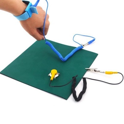 Prisegamas įžeminimo kabelis ESD kilimėliams - antistatinių