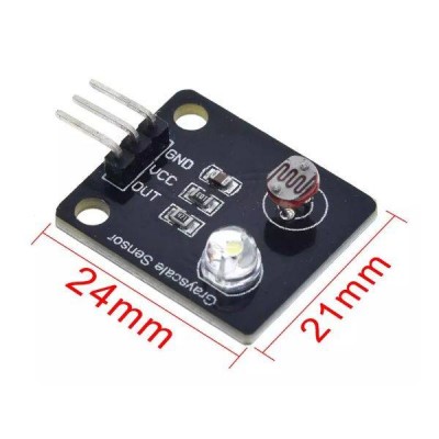 Pilkosios skalės jutiklis - 3.3-5V - Šviesos intensyvumo