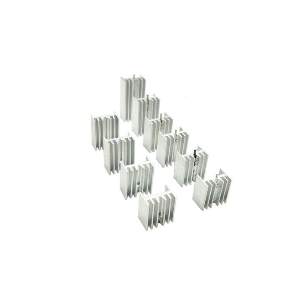 TO220 aliuminio radiatorius - 30x15x10 mm - su adata-